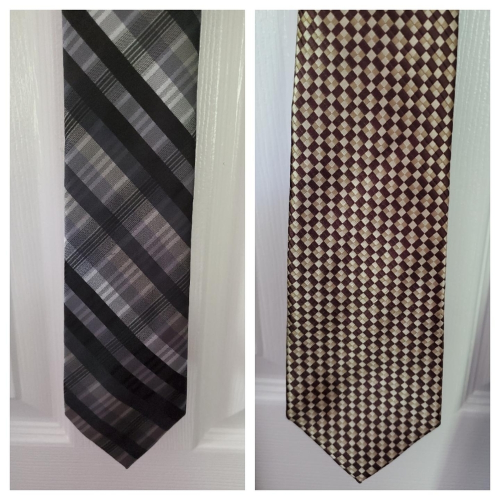 NWOT - Van Heusen men's Ties, Black, Brown